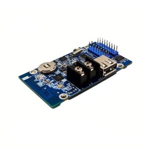 Huidu HD-WF2 WiFi Wireless Full Color RGB Running Text Control Card P2.5 P3 P4 P5 P10 HUB75 LED Display Digital Sign Board Control Card Led Wall Screen Panel Controller Mobile Phone Wi-Fi Control Signage Programmable Running Screen Controller