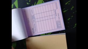 (5 Pcs) Nota Kontan 1 Ply Isi 50 Lembar Ukuran 1/8 Folio Bahan Kertas Buran Kertas Koran