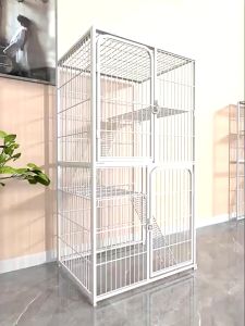 CHONG CHONG 2/3 Layer Large Cat Cage Assemblable Cat House Large Space For Kitty