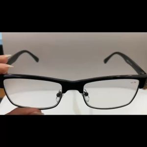 Kacamata Baca Plus Jalan Pria Wanita Lensa Jarak Dekat +1.00 s/d +4.00 Model Clubmaster Nosped Square Frame Hitam - KACA MATA RABUN DEKAT PLUS