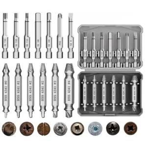 13 Pcs Damaged Screw Extractor Set Easy Out Screw Extractor Stripped Screw Extractor Set of Rusty Broken Screws & Bolts