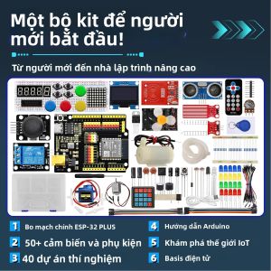 Bộ Kit Học Tập IoT Keyestudio ESP-32 - 40 Dự Án Hướng Dẫn Arduino ESP32 Bộ Khởi Đầu Giáo Dục Kỹ Thuật Điện Tử