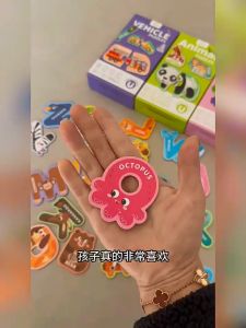 Alphabet Huruf Magnet Puzzle Belajar & Kulkas Magnet Tempelan: Mainan Edukasi Anak