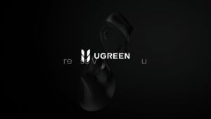 UGREEN MU008 Vertical Ergonomic Wireless Mouse Bluetooth and 2.4GHz Wireless with USB Mini Receiver DPI Setting 4000DPI 4 Buttons for PC /Linux Laptop