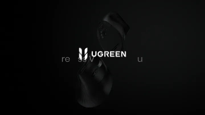UGREEN MU008 Vertical Ergonomic Wireless Mouse, Bluetooth and 2.4GHz Wireless with USB Mini Receiver DPI Setting 4000DPI 4 Buttons for PC /Linux Laptop