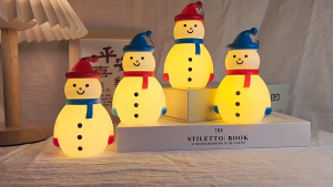 Christmas Decorations Led Lamp Children Portable Night Lights LED Snowman Pendants Lights Christmas Lights Backpack Decoration