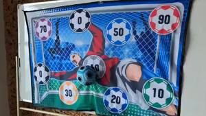 150CM Soccer Game Mat Set Outdoor Indoor Soccer Toys Multiplayer Competitive Soccer Games Children Football Training Boy Gifts