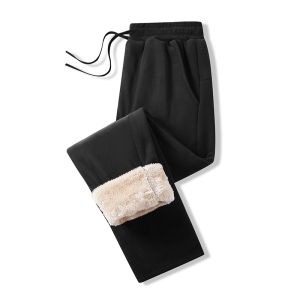 Quần Thể Thao Nam Ống Đứng Dày Lót Lông Cừu Mùa Thu Đông Quần Dài Thường Ngày Cho Nam Và Nữ Quần Nỉ