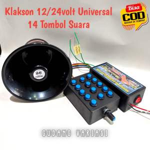 Klakson Basuri BISA COD 14 Tombol Suara Bisa 12Volt dan 24volt