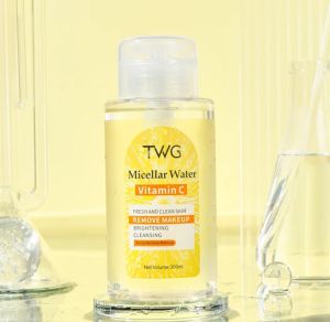TWG VITAMIN C MICELLAR WATER MAKE-UP REMOVER WITH PUMP HEAD FACIAL CLEANSER 300ML.