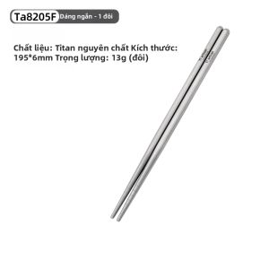 Tiartisan | Đũa Titanium Ngoài Trời Chống Trượt Đỡ Bàn Tay Dễ Mang Theo Thân Thiện Với Trẻ Em