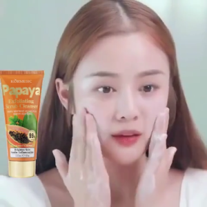 Sabun papaya facial foam brightening - Cleanser wajah Papaya Whitening Facial cleanser 100ML whitening facial cleanser Sabun Cuci Muka Pembersih Wajah & Pemutih Penghilang Jerawat Dan Komedo Nicotinamide Face Cleanser With Multivitamin Skincare