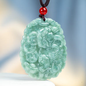 เลือก TIMESWIND หยกธรรมชาติสีเขียว ราคาประหยัด บริการใบรับรองปี่เซียะน้ำแข็งผู้ชาย คอ Y1N