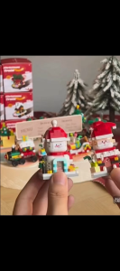 HAHA TOY DIY Nano Block Christmas Bricks Kereta Natal 6in1 Mainan Edukasi Anak Hadiah Natal Kreatif