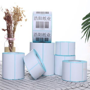 Waterproof Width 100mm Blank White Direct Print Thermal Paper Sticker for Bar code Label Price Tag in Roll Oil-proof