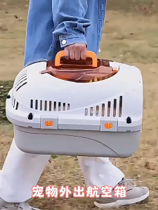 Cat Bag Cat travel suitcase Pet Aviation Box Portable Outdoor Car Air checked in Cat and Dog Cage Pet Box Space Box