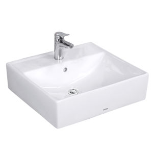 Wall Mounted Square Ceramic Basin