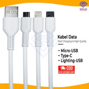 [COD] KABEL DATA CHARGER MICRO USB/TYPE C/LIGHTING 5A PS003