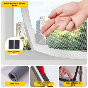 ZTION | Self-Adhesive No Drilling Invisible Window Screen