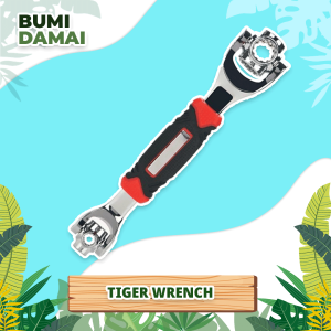 Bumi Damai Tiger Wrench 48 in 1 Kunci Ring Pas Shock Serbaguna Set Universal Socket Alat Perkakas Sepeda Mobil Motor