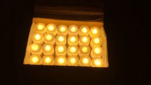 Nến điện tử LED mini Nến điện tử có nhấp nháy màu vàng dùng pin cúc AG3 trang trí sinh nhật party ngày kỷ niệm 8/3  valentine lễ tình nhân