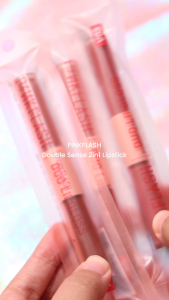 PINKFLASH DoubleSense 2 IN 1 Dual-Ended Lipstick Liquid Matte Lipstick Velvet Tint Tahan Lama Gloss Waterproof Light Weight High Pigment Lipstik Lasting | Gudkos