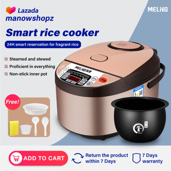 MELNG MultiFunction rice cooker 5 Liter nonstick inner tank electric