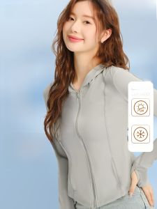 Áo Chống Nắng CACUSS Ice Silk UPF50+ Thoáng Khí Cho Nữ Mùa Hè Chống Tia UV Ngoài Trời Du Lịch Che Nắng Áo Khoác Chống Nắng