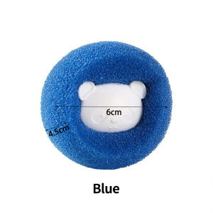 (HOME+) Little Bear Sponge Laundry Ball Anti entanglement Sticky Hair Ball Laundry Clothes Hair Cleaning Ball