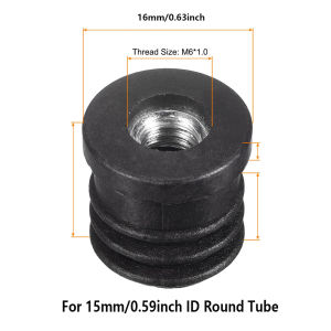 4/8/12PCS Round Nut Hole Plug Black Round Plastic Pipe Plugs Adjustable Screw Foot Pad Furniture Leg Cover End Caps