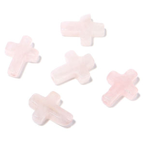 5pcs/lot 12x16mm Natural Stone Cross shape Bead Pendants Agate Turquoise Jade Charms Beads For DIY Bracelet Earrings Accessories