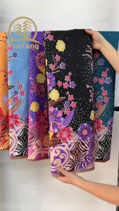 【READY STOCK Malaysia】CLASSIC FASHION PELIKAT FABRIC & PELIKAT SARONG / PELIKAT FABRIC / BLACK PELIKAT FABRIC