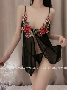 Đồ Ngủ Ren Mỏng Gợi Cảm Gill Back Mystery V-neck Dây Đeo Thường Ngày Đồ Ngủ Mùa Hè Cho Nữ Đồ Lót Không Dây Bằng Polyester