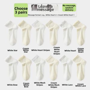 Breathable Cotton Ballet Style Socks