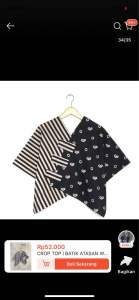 Crop Top Prilly Ethnic Batik Songket Kombinasi Blus Kerja Kantor Model Terbaru 2024