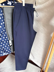 Minimalist Waterproof Stiching Sporty Casual Pants Elastic Waist Lightweight Spring Autumn Mens Long Trousers Breathable Polyester