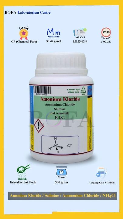 Natrium Hidrogen Karbonat / Natrium Bikarbonat / Sodium Hydrogen Carbonate / Sodium Bicarbonate / NaHCO3 500 Gram