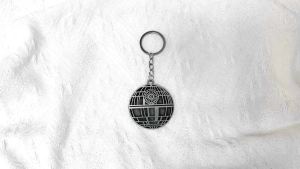 Bandai | Millennium Falcon Keychain Trendy War Keychains Popular Car Keyrings Hip-hop Schoolbag Alloy Pendant Key Accessories