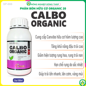 Phân Bón Hữu Cơ ORGANIC 20 CATOSA – CALBO ORGANIC – Sản phẩm nhập khẩu nguyên chai từ Thổ Nhĩ Kỳ (Chai 500ml)