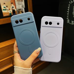 Applicable to Google Pixel 8A mobile phone case All-inclusive liquid magnetic case 7A mobile phone case Soft case Protective case Silicone case