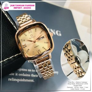 BISA COD Jam Tangan Fashion Import AO2041 Model Keren Kekinian Waterproof Free box dan Baterai Cadangan Koleksi Tas Kerenz