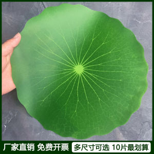 Artificial Lotus Leaf Fake Lotus Leaf Simulation Plastic Fruit Store Food Display Pad Decoration Large Leaf Greenery Decor