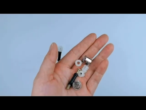 10 Sets Furniture Connecting Cam Lock Fittings with Dowel Cam Lock Nuts and Cam Screws for Wardrobe