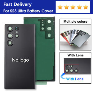 sinmaytai | For Samsung S23 Ultra 5G S23 Plus Back Cover Replacement Battery Case Rear Housing with Camera Lens for Mobile Phone