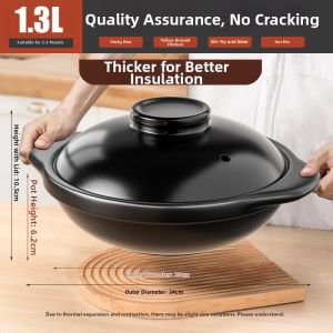 SANGFU | High-Heat Resistant Clay Pot for Cooking Rice and Soup