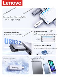 Lenovo | Dual Interface Type-C USB Flash Drive Portable