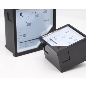 Panel Meter Ampere Analog 48x48mm Via CT 5A Meter Arus AC 99T1-A Untuk Panel Listrik Genset Dan Kontrol Industri