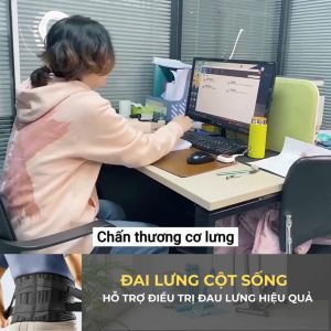 Đai Lưng Cột Sống Cao Cấp Hỗ Trợ Đau Lưng Thoái Hóa Cột Sống Thoát Vị Đĩa Đệm