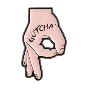 GOTCHA OK Gesture Enamel Pins Brooch Creative Game Okay Gesture Brooches Backpack Lapel Badge Funny Jewelry Gift for Kid Friends