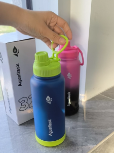 AguaFlaks Thermos Tumbler Hot and Cold 1000ML 32oz Water Bottle Mouth with Spout Lid Stainless Steel Vacuum Insulated Tumbler Drinking Vacuum Flask